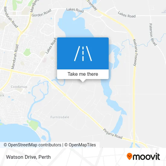 Mapa Watson Drive