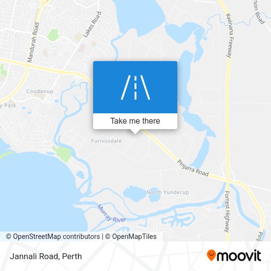 Jannali Road map