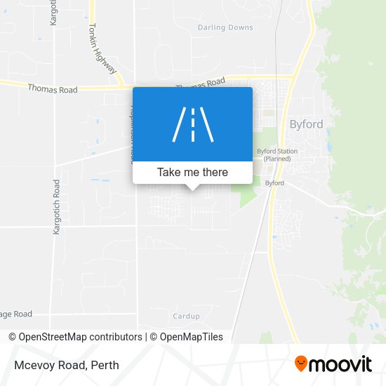 Mcevoy Road map