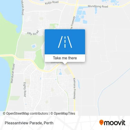 Mapa Pleasantview Parade