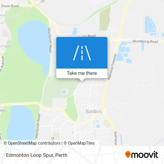 Mapa Edmonton Loop Spur