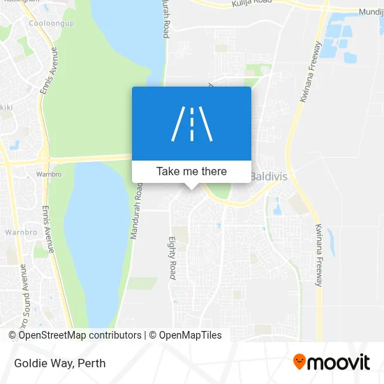 Mapa Goldie Way