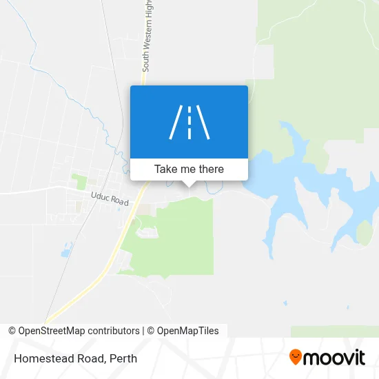 Mapa Homestead Road