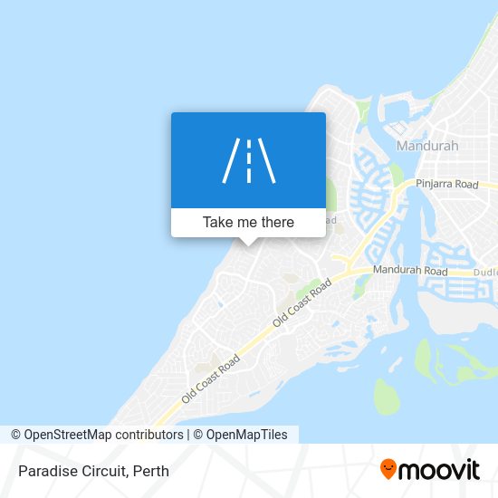 How to get to Paradise Circuit in Halls Head by Bus or Train?