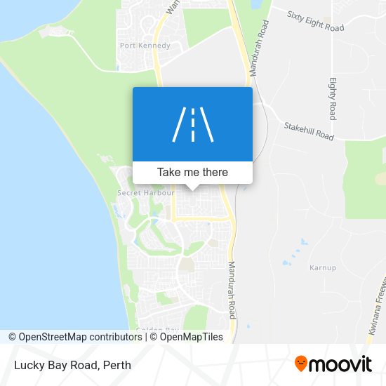 Lucky Bay Road map