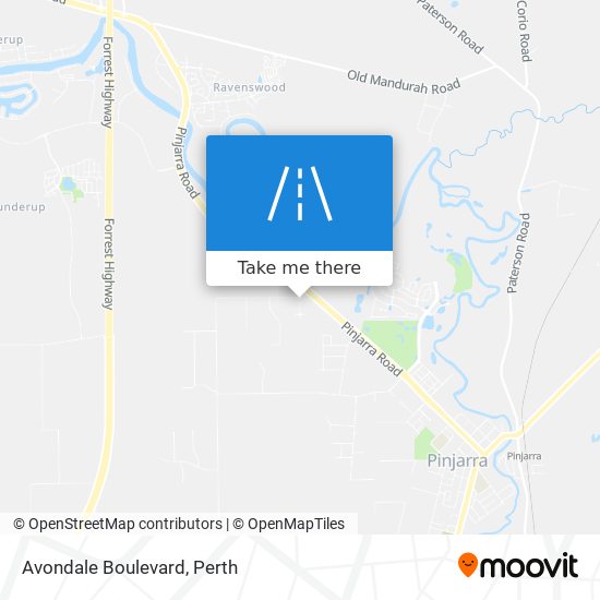 Avondale Boulevard map