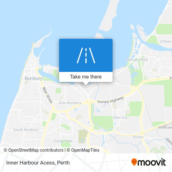 Inner Harbour Acess map