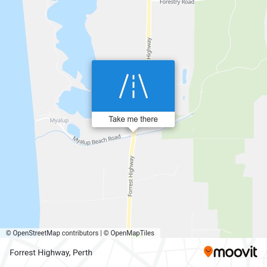 Forrest Highway map