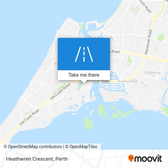 Heathwren Crescent map