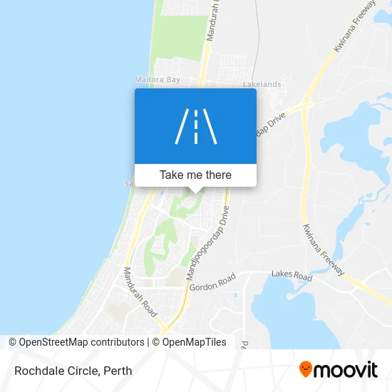 Mapa Rochdale Circle