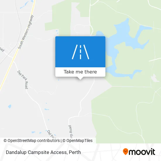 Mapa Dandalup Campsite Access