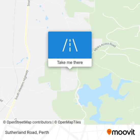 Mapa Sutherland Road