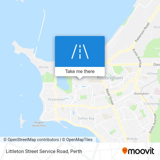 Littleton Street Service Road map
