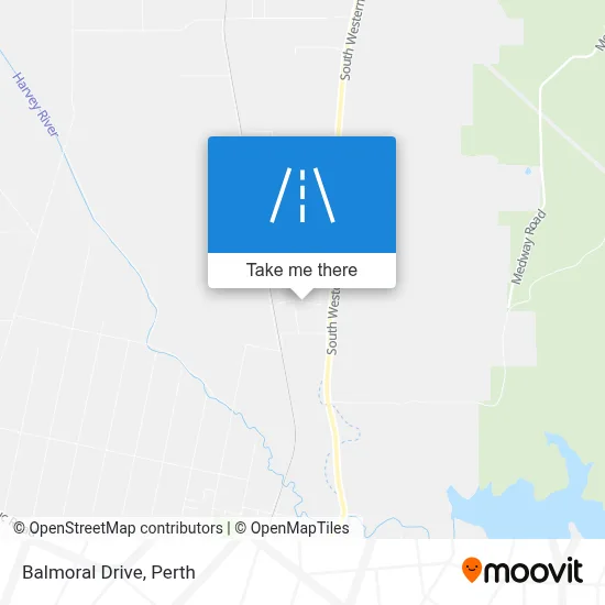 Mapa Balmoral Drive