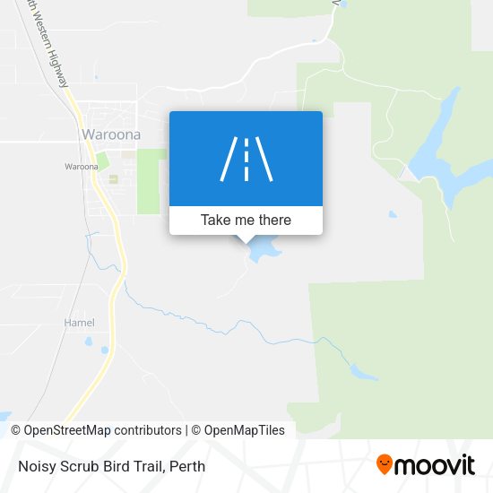 Noisy Scrub Bird Trail map