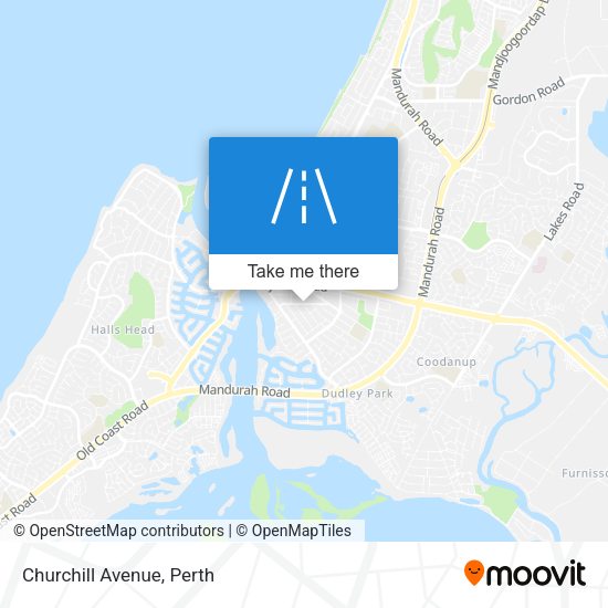 Churchill Avenue map