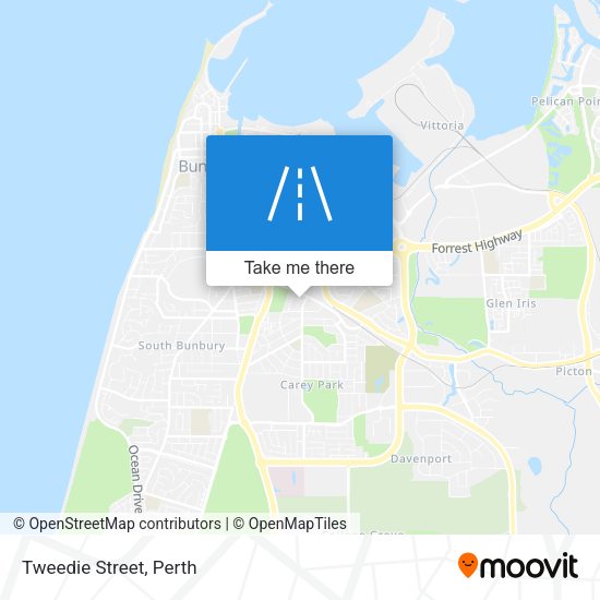 Tweedie Street map
