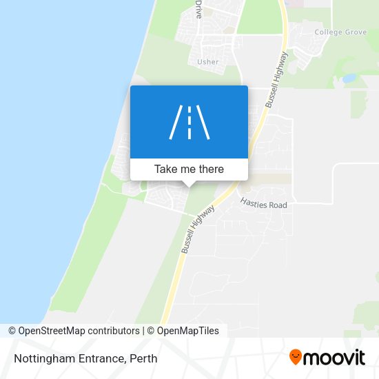 Nottingham Entrance map