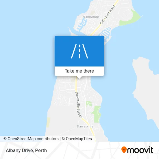 Mapa Albany Drive