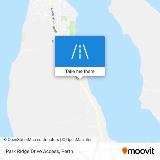 Mapa Park Ridge Drive Access