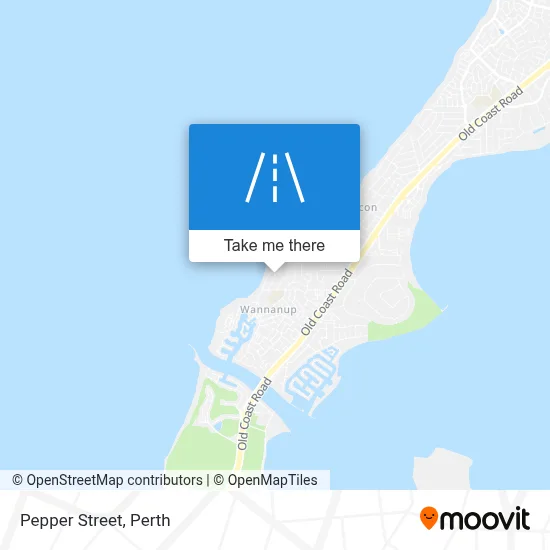 Mapa Pepper Street