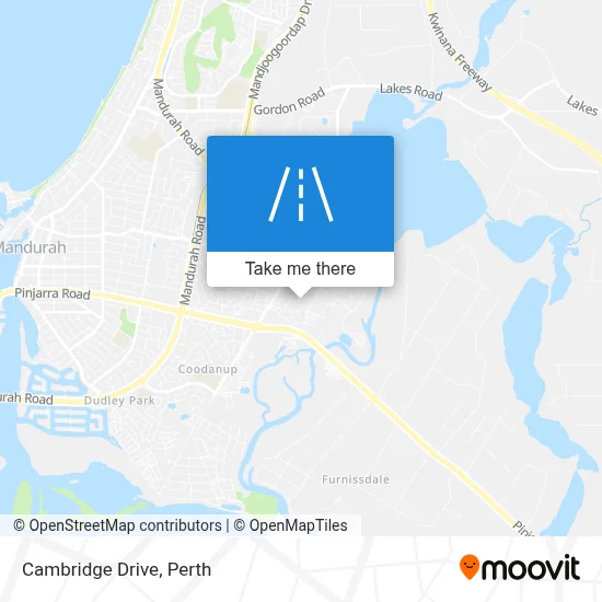 Mapa Cambridge Drive