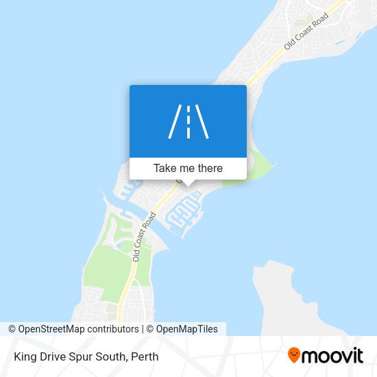 King Drive Spur South map