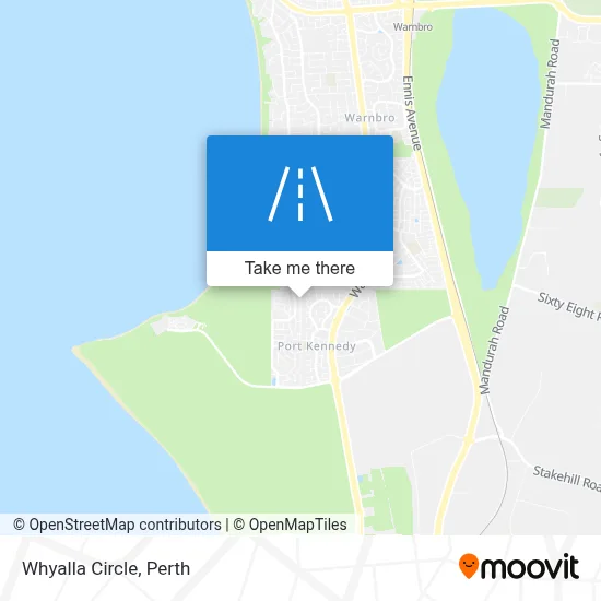 Mapa Whyalla Circle