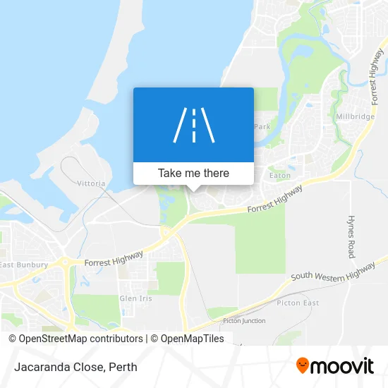 Mapa Jacaranda Close