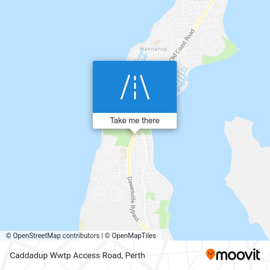 Caddadup Wwtp Access Road map