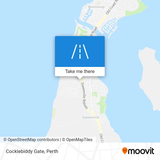 Mapa Cocklebiddy Gate