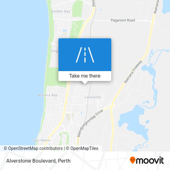 Alverstone Boulevard map