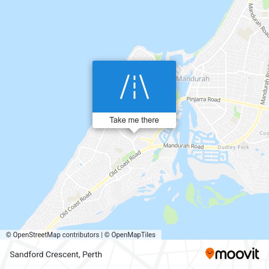 Sandford Crescent map