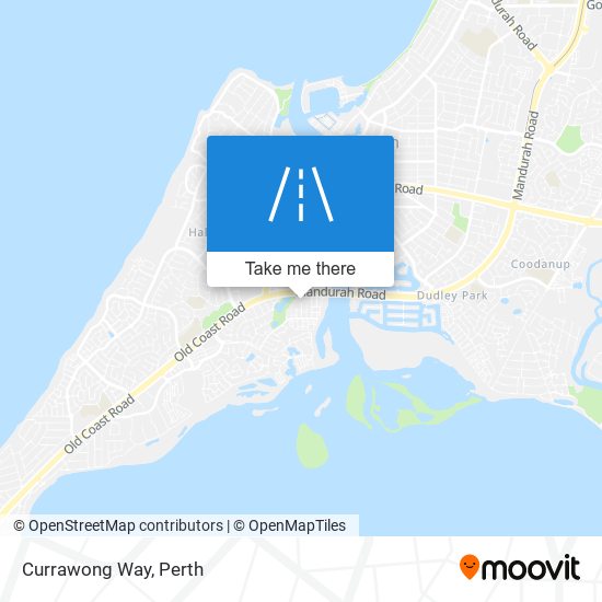 Currawong Way map