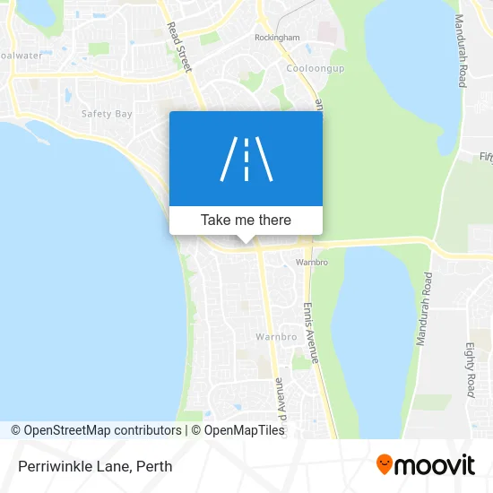 Mapa Perriwinkle Lane