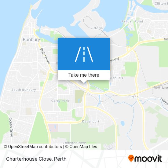 Charterhouse Close map