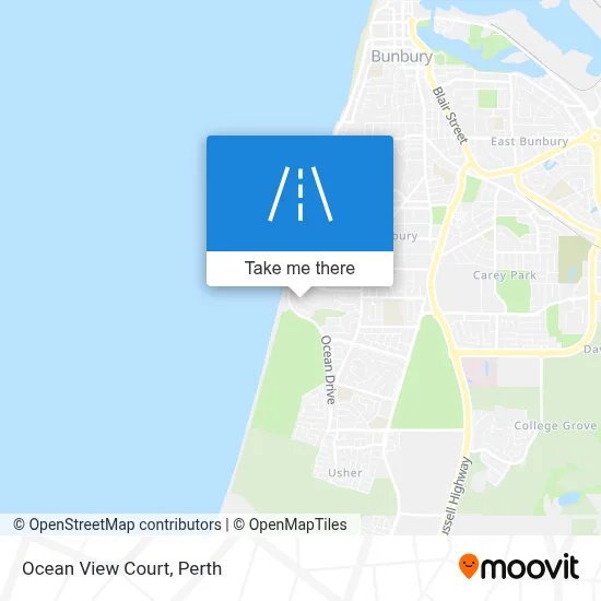 Mapa Ocean View Court