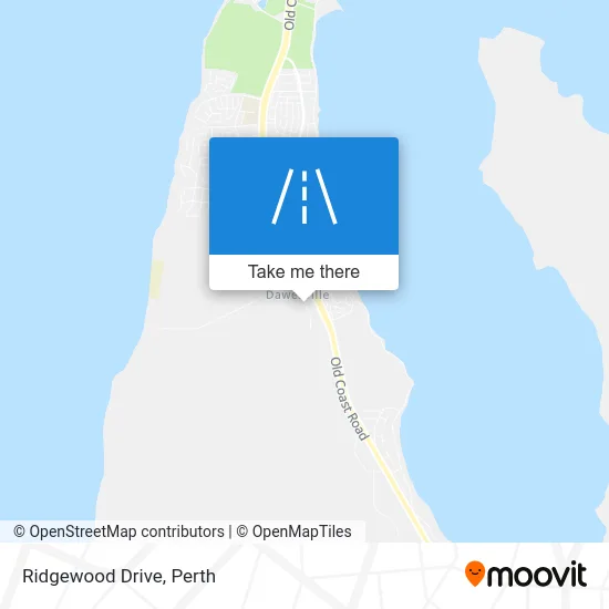 Mapa Ridgewood Drive