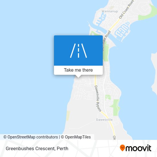 Greenbushes Crescent map