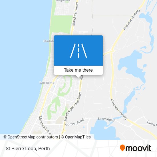St Pierre Loop map