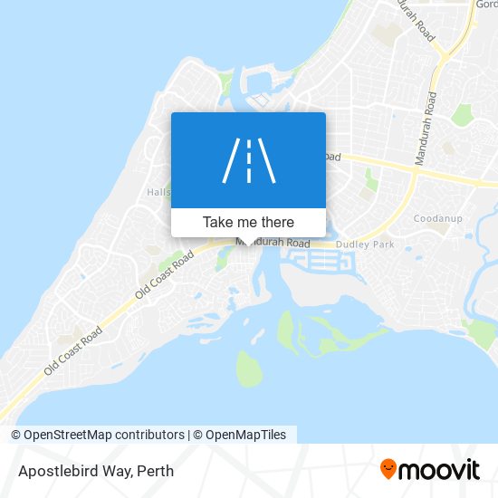 Apostlebird Way map