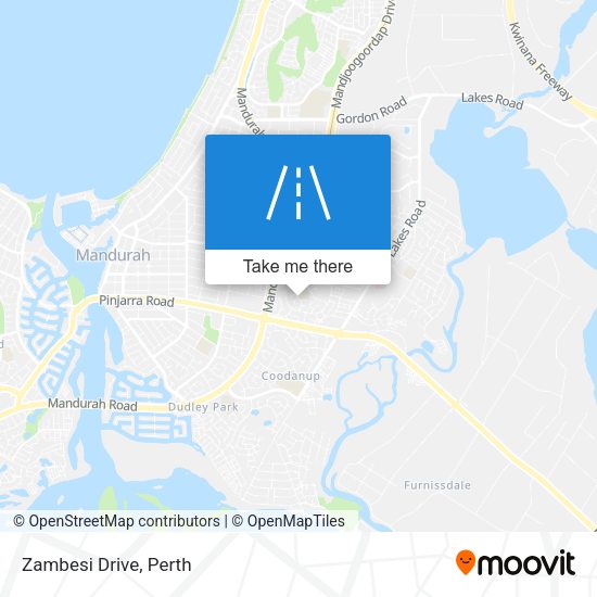 Zambesi Drive map