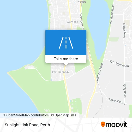 Mapa Sunlight Link Road