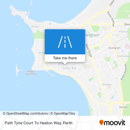 Path Tyne Court To Heaton Way map