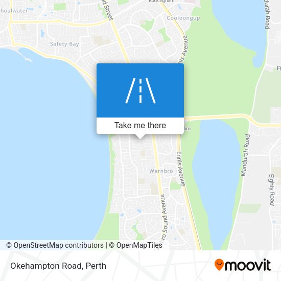 Okehampton Road map