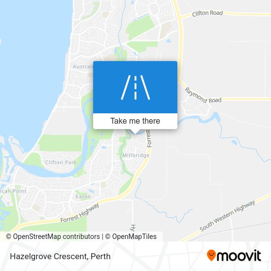 Hazelgrove Crescent map