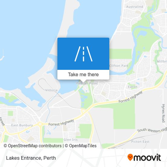 Lakes Entrance map