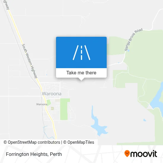 Mapa Forrington Heights