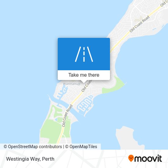Westingia Way map