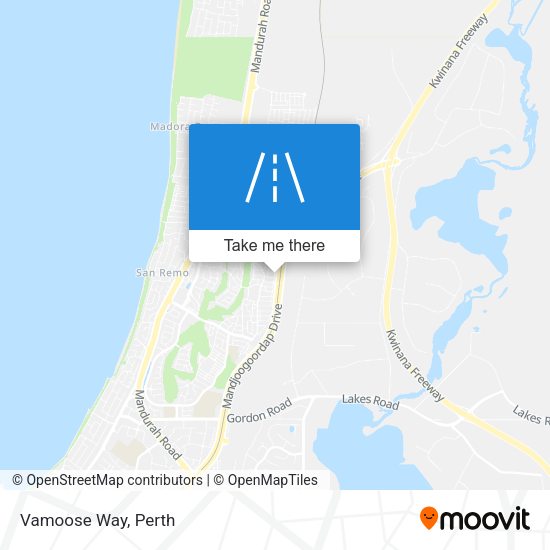 Vamoose Way map